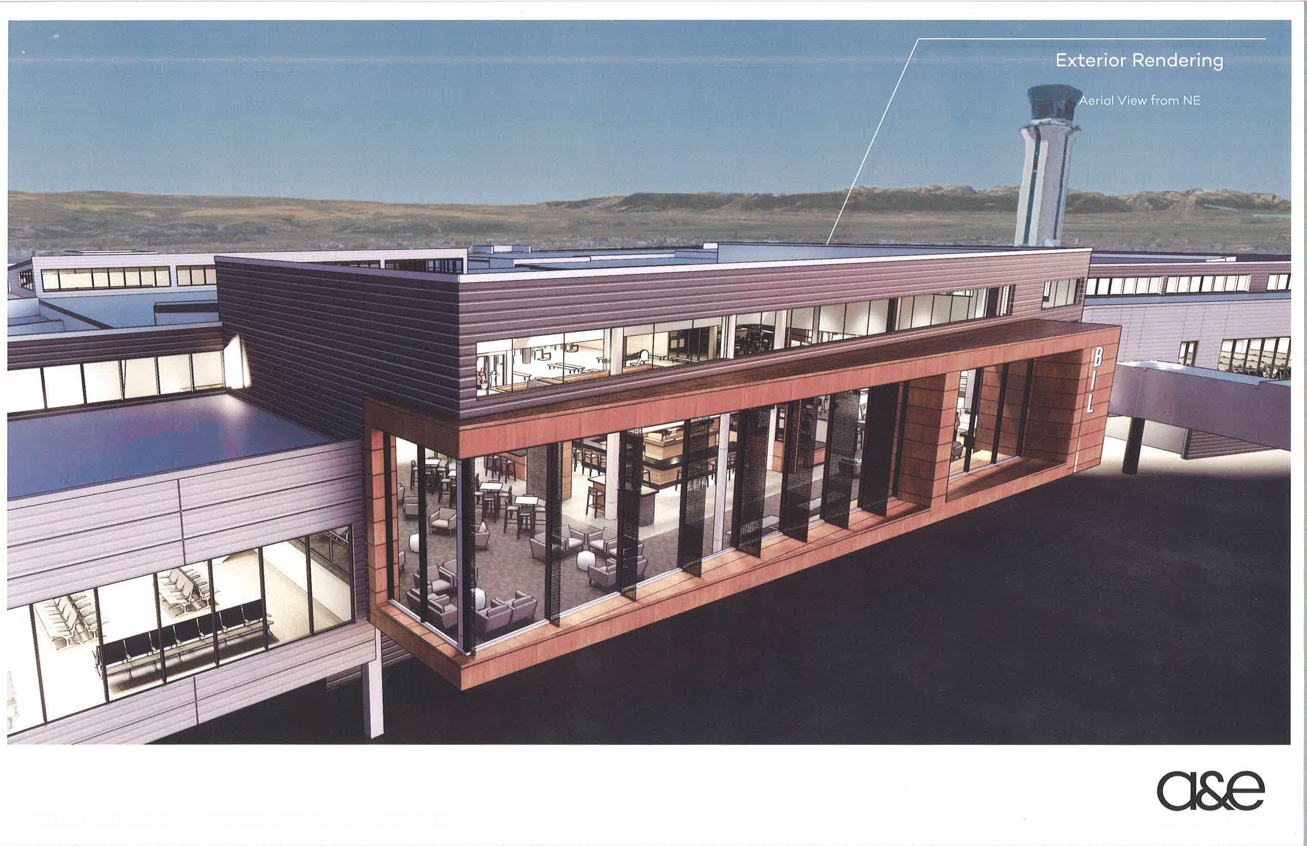 Terminal Remodel Concept Rendering -Exterior