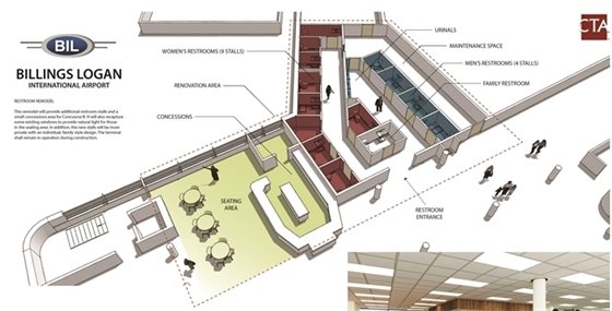 Final Layout for Enhanced Restrooms and New Food and Beverage Concession