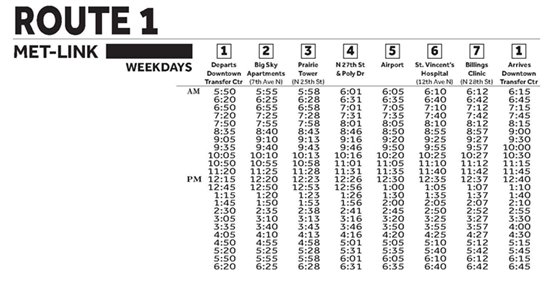 Schedule to Airport