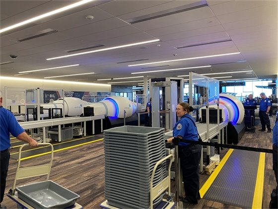 New TSA Screening Area on Second Floor